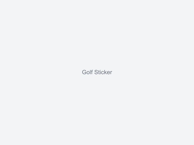 Golf Stickers